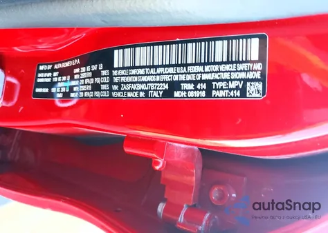 2018 Alfa Romeo Stelvio Ti z USA, uszkodzony, nr VIN ZASFAKBN0J7B72234